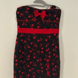 Vintage new with tags, Black and Cherree mini dress from hot topic halter dress